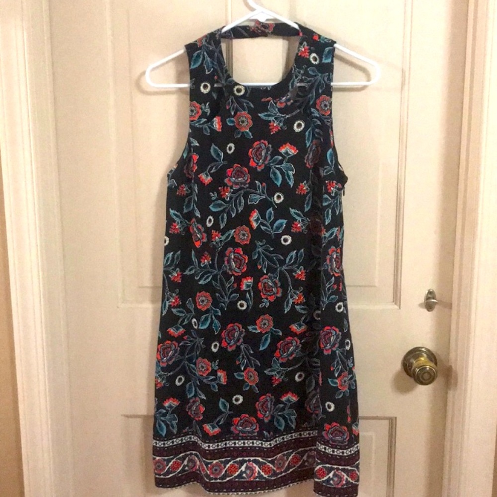 Hollister Dark Bloom Floral Mini Dress - Picture 1 of 3